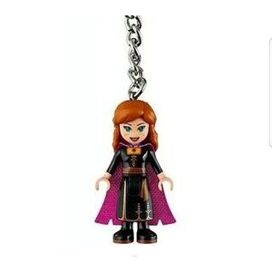 LEGO Disney Frozen 2 Anna V46 Minifigure Key Chain 853969 New with tag Over...